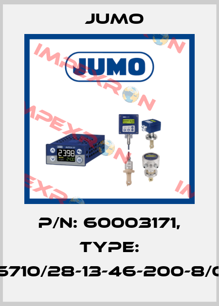 P/N: 60003171, Type: 606710/28-13-46-200-8/000 Jumo