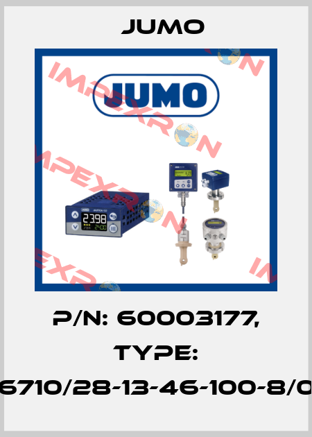 P/N: 60003177, Type: 606710/28-13-46-100-8/000 Jumo