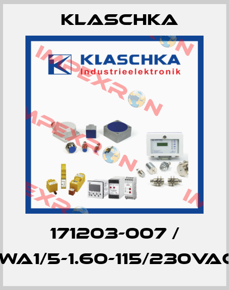 171203-007 / IWA1/5-1.60-115/230VAC Klaschka