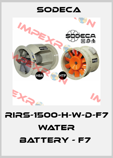 RIRS-1500-H-W-D-F7  WATER BATTERY - F7  Sodeca