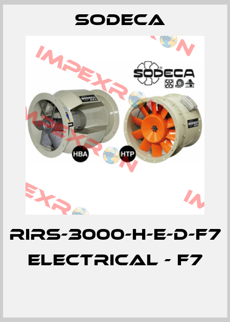 RIRS-3000-H-E-D-F7  ELECTRICAL - F7  Sodeca