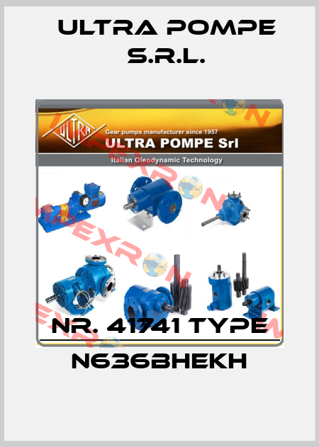 Nr. 41741 Type N636BHEKH Ultra Pompe S.r.l.
