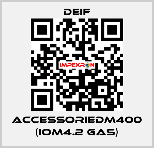 AccessorieDM400 (IOM4.2 GAS) Deif