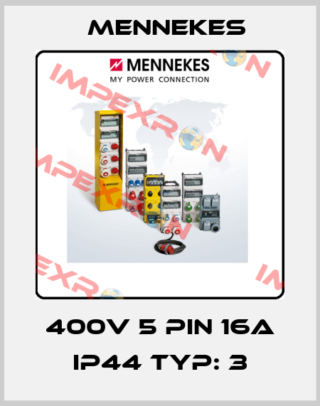 400v 5 pin 16a IP44 TYP: 3 Mennekes