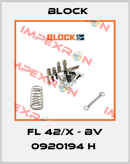 FL 42/X - BV 0920194 H  Block