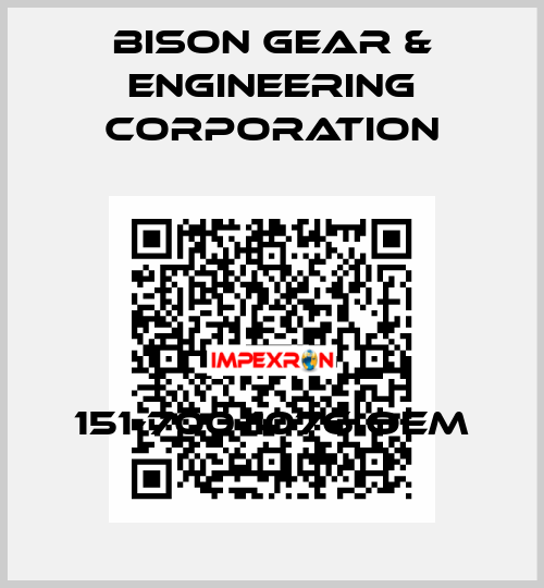 151-700-1076 OEM Bison Gear & Engineering Corporation