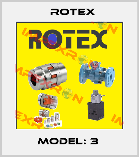 model: 3  Rotex