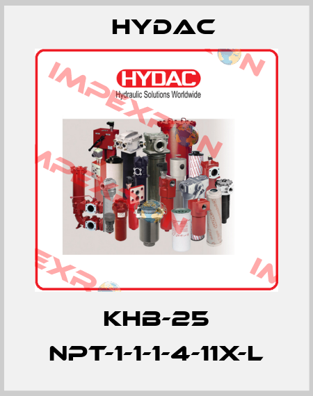KHB-25 NPT-1-1-1-4-11X-L Hydac