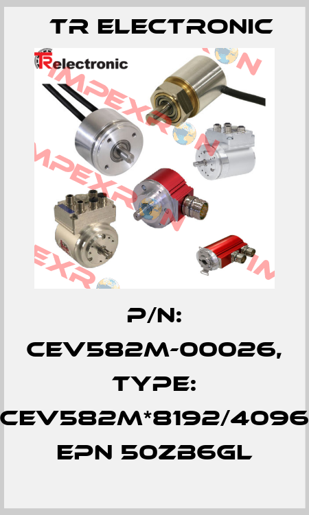 P/N: CEV582M-00026, Type: CEV582M*8192/4096 EPN 50ZB6GL TR Electronic