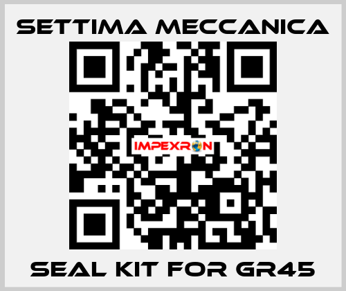 Seal kit for GR45 Settima Meccanica