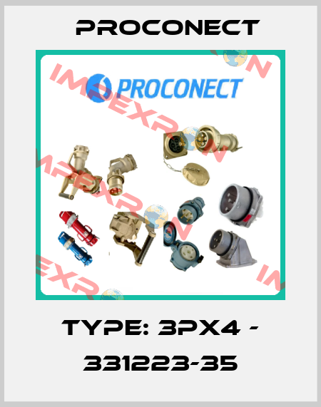 Type: 3PX4 - 331223-35 Proconect