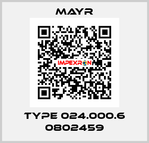 Type 024.000.6 0802459 Mayr
