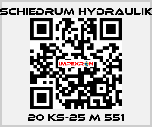 20 KS-25 M 551 SCHIEDRUM HYDRAULIK