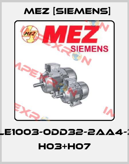 1LE1003-0DD32-2AA4-Z H03+H07 MEZ [Siemens]