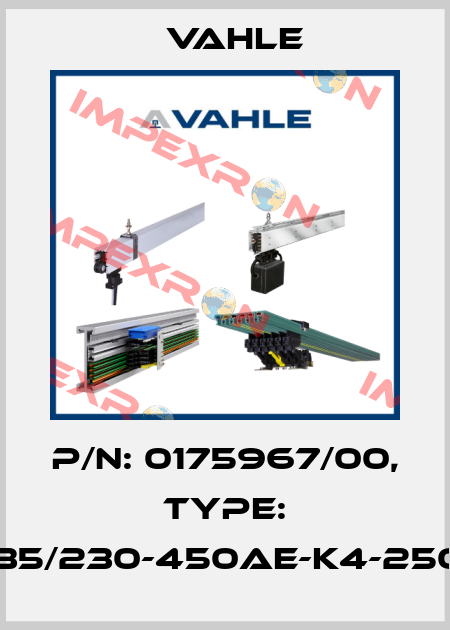 P/n: 0175967/00, Type: DT-UDV35/230-450AE-K4-2500PE-SC Vahle