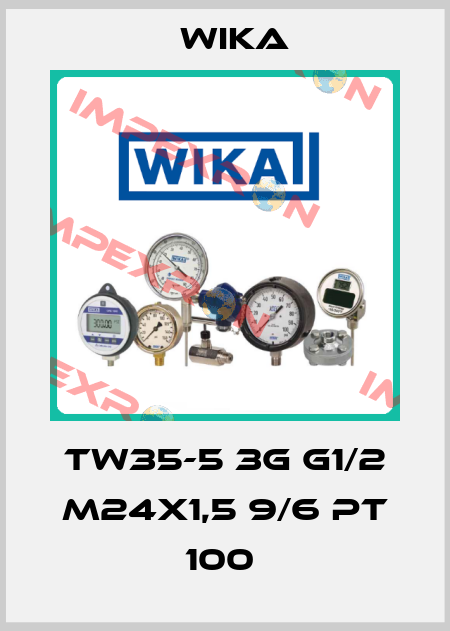 TW35-5 3G G1/2 M24X1,5 9/6 PT 100  Wika