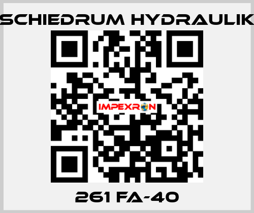 261 FA-40 SCHIEDRUM HYDRAULIK