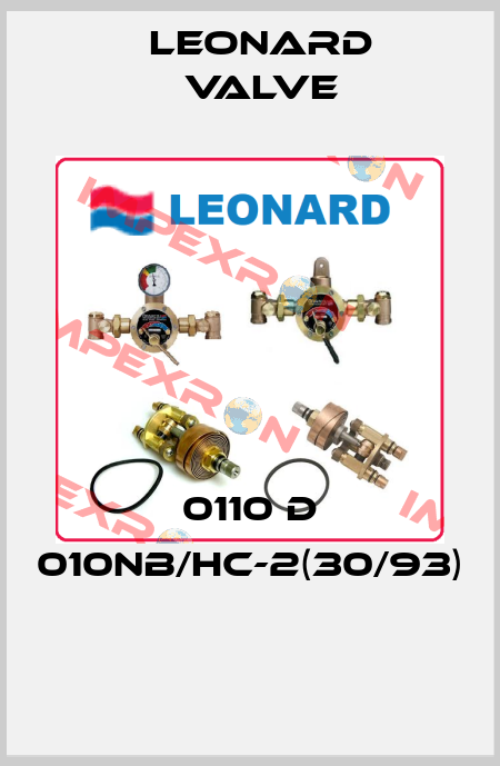 0110 D 010NB/HC-2(30/93)  LEONARD VALVE