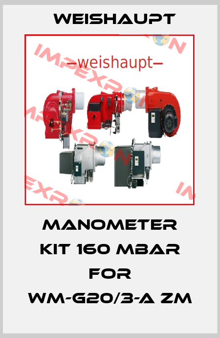 Manometer kit 160 mbar for WM-G20/3-A ZM Weishaupt
