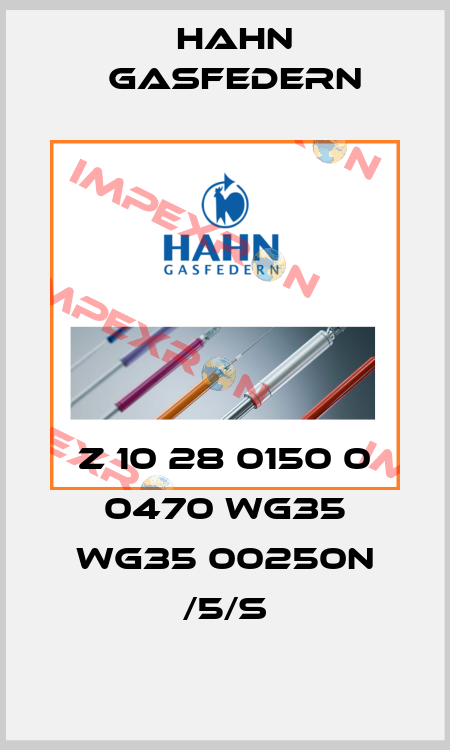 Z 10 28 0150 0 0470 WG35 WG35 00250N /5/S Hahn Gasfedern