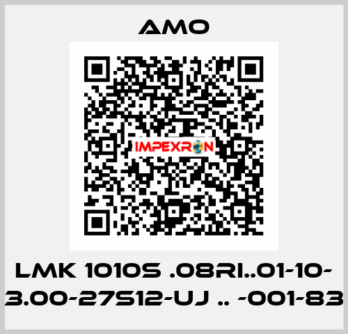 LMK 1010S .08RI..01-10- 3.00-27S12-UJ .. -001-83 Amo
