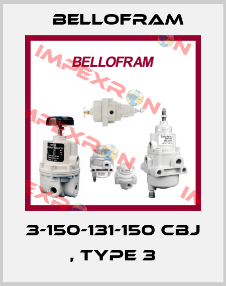 3-150-131-150 CBJ , Type 3 Bellofram