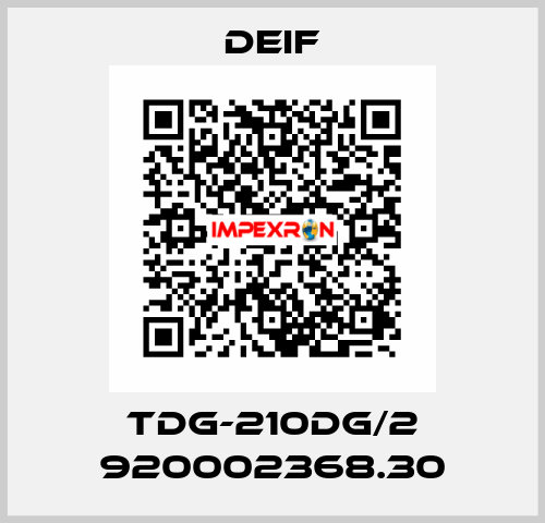 TDG-210DG/2 920002368.30 Deif