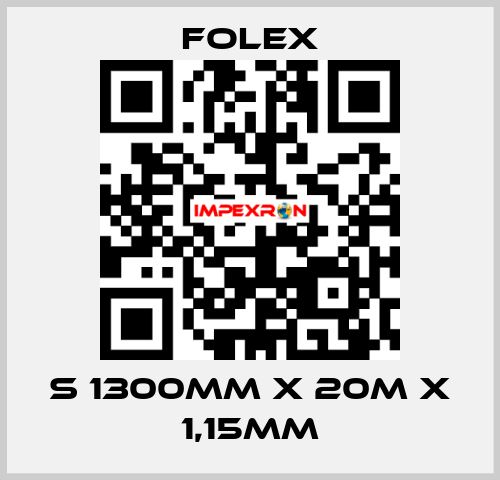 S 1300mm x 20m x 1,15mm Folex