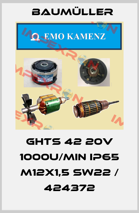 GHTS 42 20V 1000U/min IP65 M12x1,5 SW22 / 424372 Baumüller