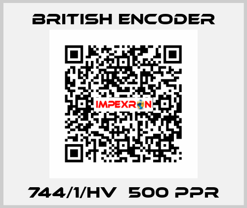 744/1/HV  500 PPR British Encoder
