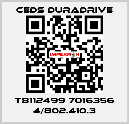 T8112499 7016356 4/802.410.3 Ceds Duradrive