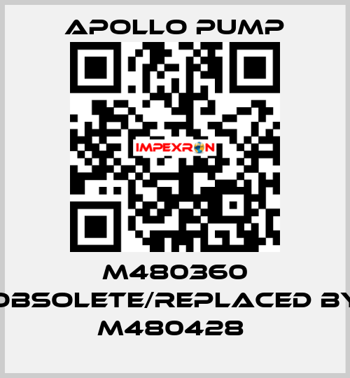 M480360 obsolete/replaced by M480428  Apollo pump