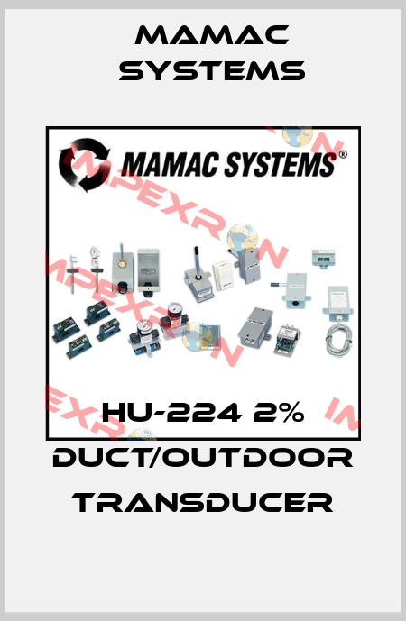 HU-224 2% Duct/Outdoor Transducer Mamac Systems