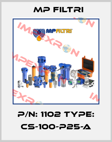 P/N: 1102 Type: CS-100-P25-A MP Filtri