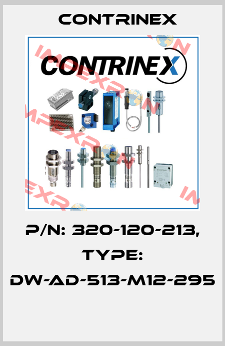 P/N: 320-120-213, Type: DW-AD-513-M12-295  Contrinex
