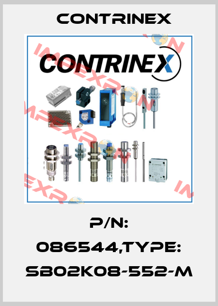 P/N: 086544,Type: SB02K08-552-M Contrinex
