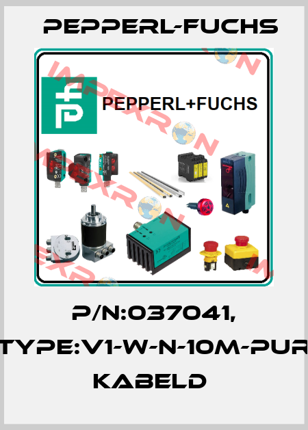 P/N:037041, Type:V1-W-N-10M-PUR          Kabeld  Pepperl-Fuchs