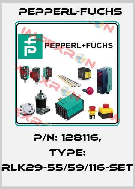p/n: 128116, Type: RLK29-55/59/116-SET Pepperl-Fuchs