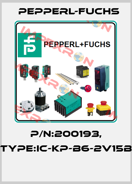 P/N:200193, Type:IC-KP-B6-2V15B  Pepperl-Fuchs