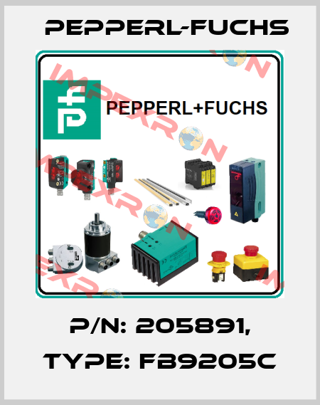 p/n: 205891, Type: FB9205C Pepperl-Fuchs
