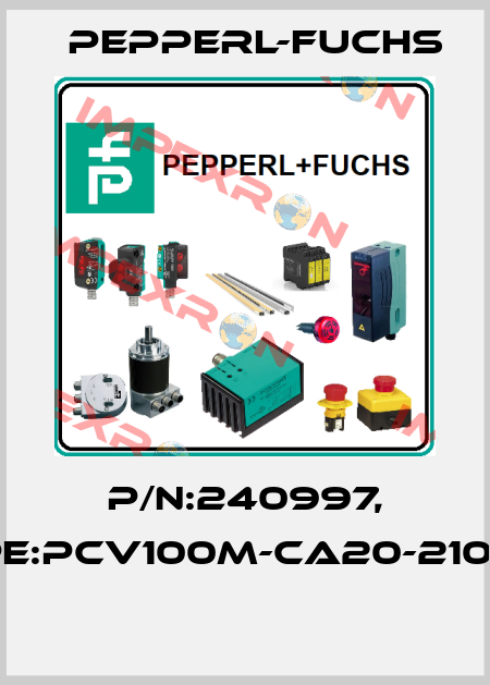 P/N:240997, Type:PCV100M-CA20-210000  Pepperl-Fuchs