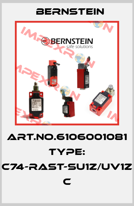 Art.No.6106001081 Type: C74-RAST-SU1Z/UV1Z           C Bernstein