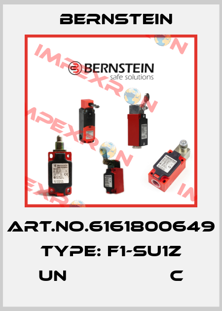 Art.No.6161800649 Type: F1-SU1Z UN                   C Bernstein