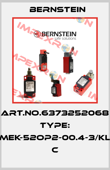 Art.No.6373252068 Type: MEK-52OP2-00.4-3/KL          C Bernstein