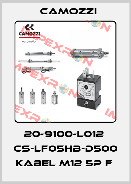 20-9100-L012  CS-LF05HB-D500 KABEL M12 5P F  Camozzi