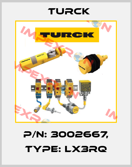 p/n: 3002667, Type: LX3RQ Turck