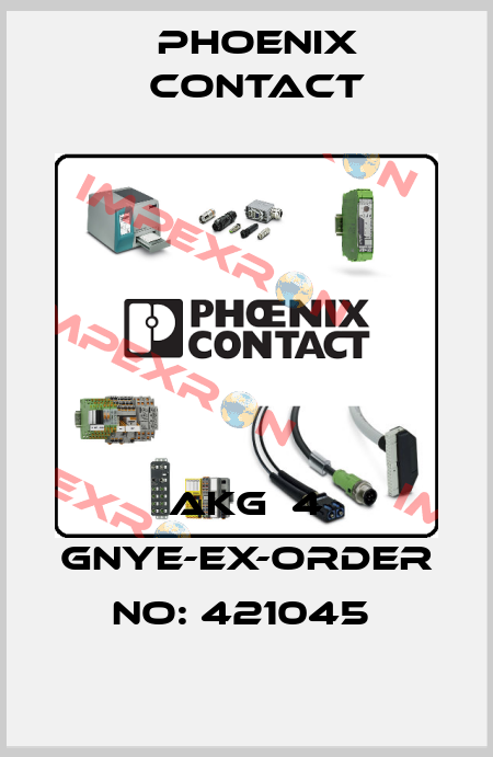AKG  4 GNYE-EX-ORDER NO: 421045  Phoenix Contact