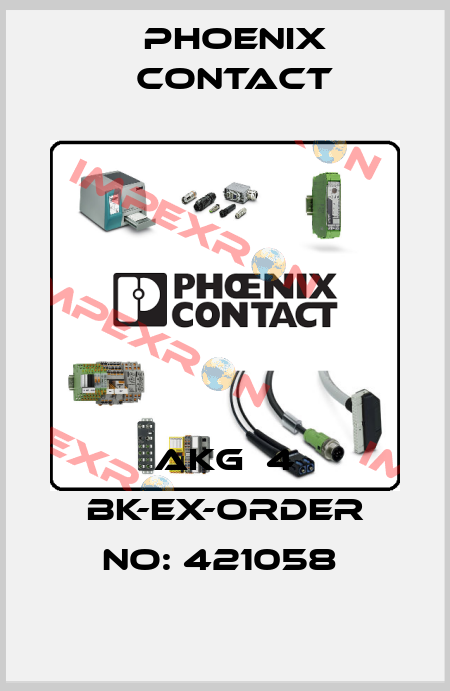 AKG  4 BK-EX-ORDER NO: 421058  Phoenix Contact