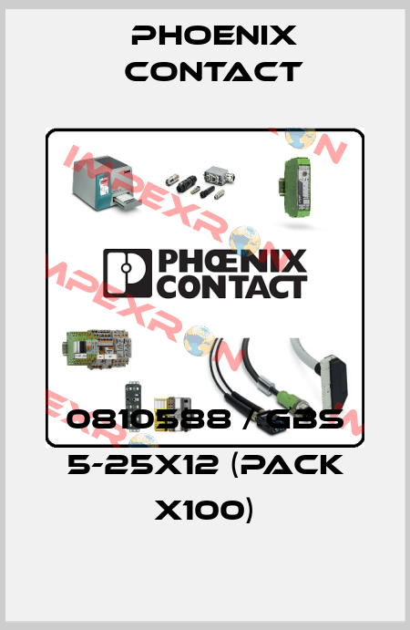 0810588 / GBS 5-25X12 (pack x100) Phoenix Contact