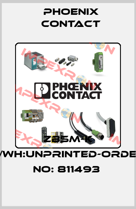 ZBSM-K 5/WH:UNPRINTED-ORDER NO: 811493  Phoenix Contact